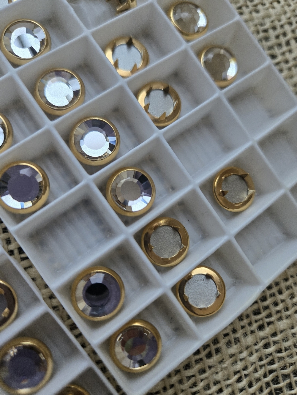 Swarovski Gold and Silver Rivets